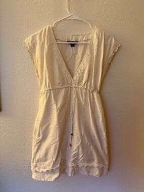White 100% cotton Volcom Dress with